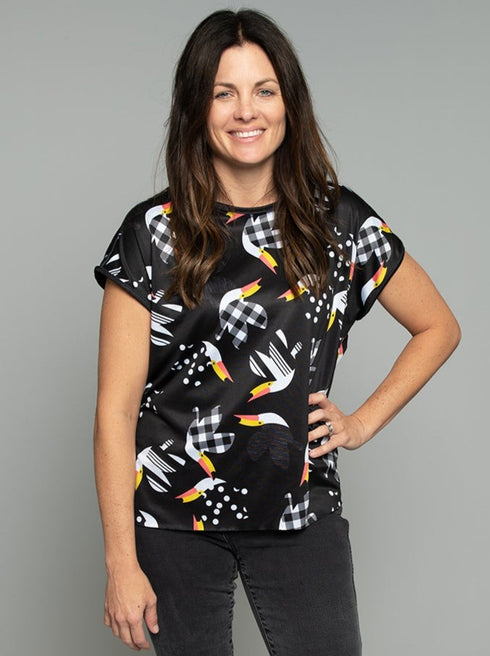 The Relaxed Tee - Toucan / Mini Dot